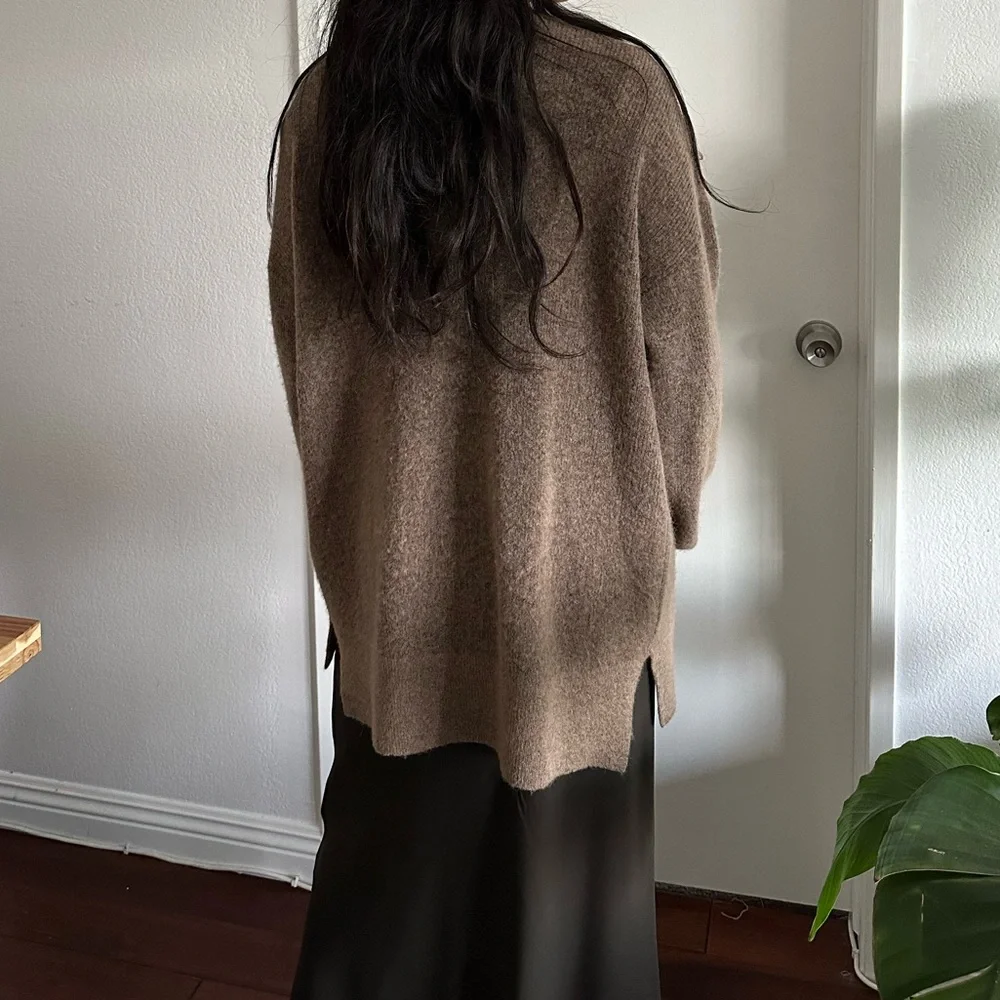 All Saints Brown Men's Cardigan Sweater - Picture 5 of 5